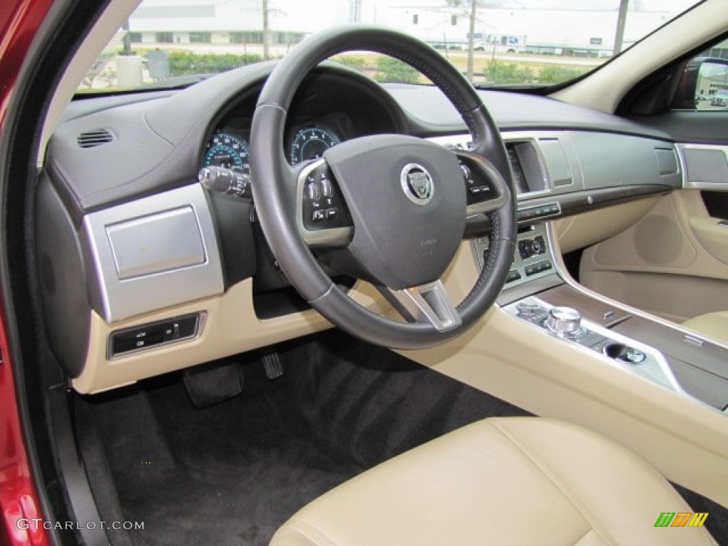 2012 Jaguar XF Standard XF Model Barley/Warm Charcoal Dashboard Photo #76779564