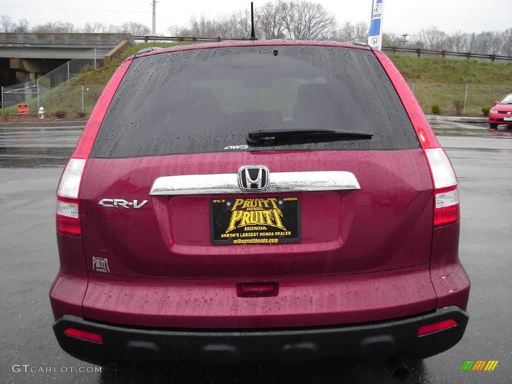 2008 CR-V EX 4WD - Tango Red Pearl / Gray photo #4
