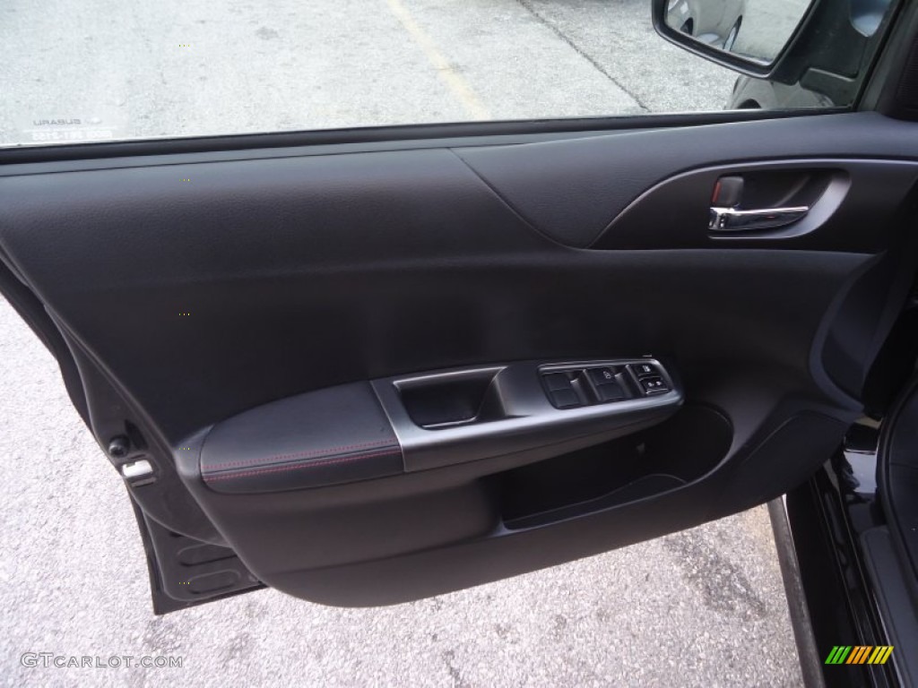 2013 Subaru Impreza WRX 5 Door WRX Carbon Black Door Panel Photo #76780116