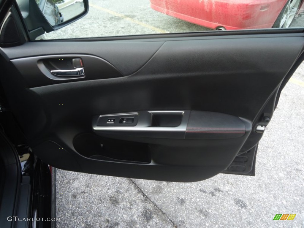 2013 Subaru Impreza WRX 5 Door WRX Carbon Black Door Panel Photo #76780141