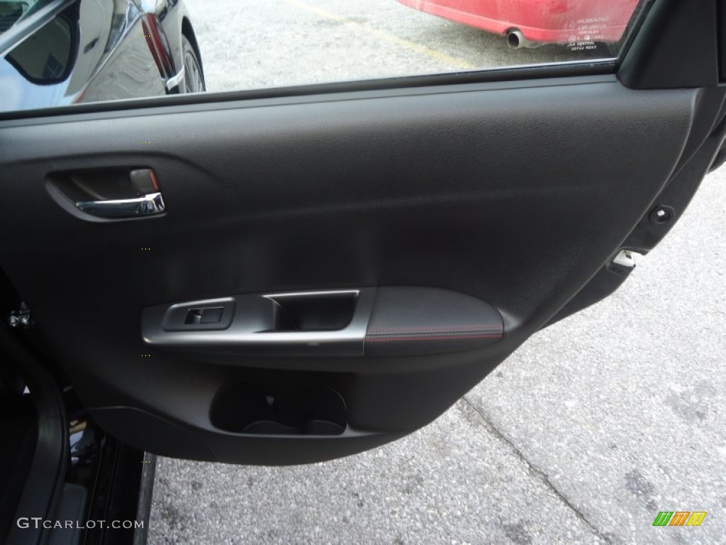 2013 Subaru Impreza WRX 5 Door WRX Carbon Black Door Panel Photo #76780163