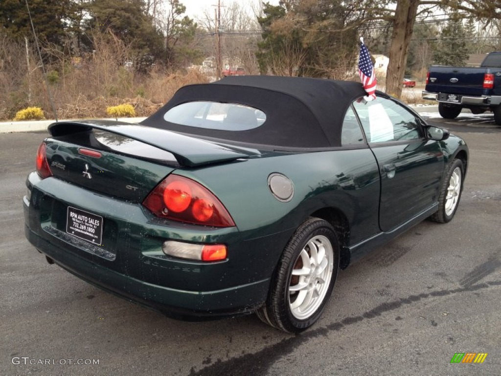 2002 Eclipse Spyder GT - Sherwood Green Pearl / Black photo #2