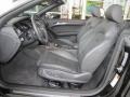 Black Silk Nappa Leather 2010 Audi S5 3.0 TFSI quattro Cabriolet Interior Color