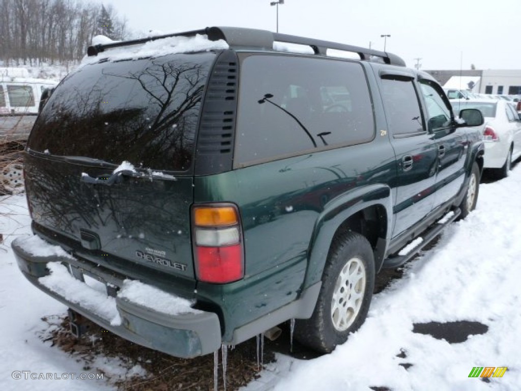 2004 Suburban 1500 Z71 4x4 - Dark Green Metallic / Gray/Dark Charcoal photo #2