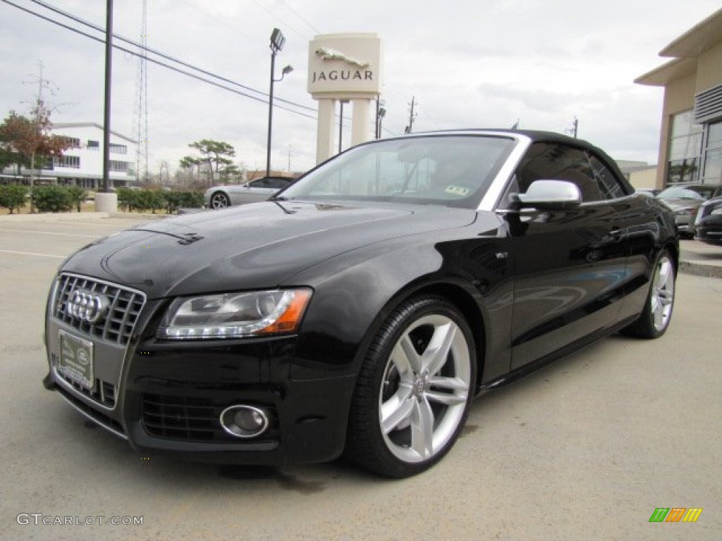 Brilliant Black 2010 Audi S5 3.0 TFSI quattro Cabriolet Exterior Photo #76780583