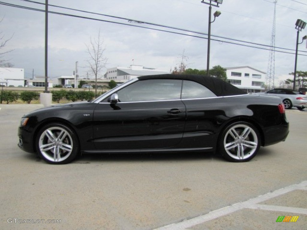 Brilliant Black 2010 Audi S5 3.0 TFSI quattro Cabriolet Exterior Photo #76780628