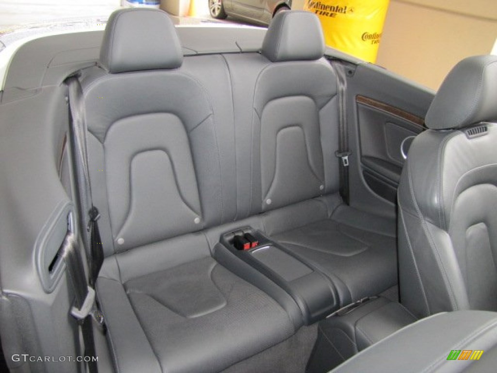 Black Silk Nappa Leather Interior 2010 Audi S5 3.0 TFSI quattro Cabriolet Photo #76780949