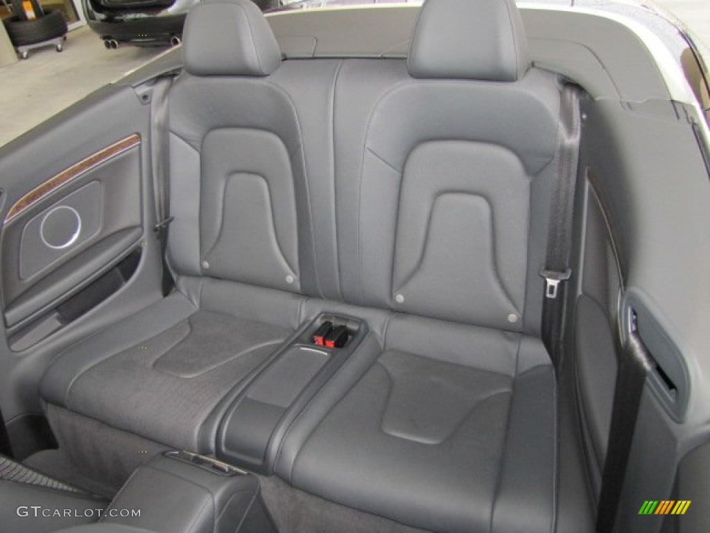 Black Silk Nappa Leather Interior 2010 Audi S5 3.0 TFSI quattro Cabriolet Photo #76780962