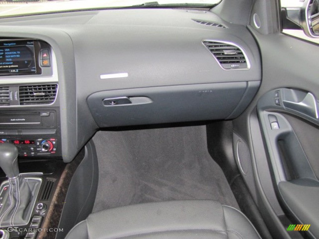 2010 Audi S5 3.0 TFSI quattro Cabriolet Black Silk Nappa Leather Dashboard Photo #76781003