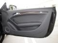 2010 Audi S5 Black Silk Nappa Leather Interior Door Panel Photo