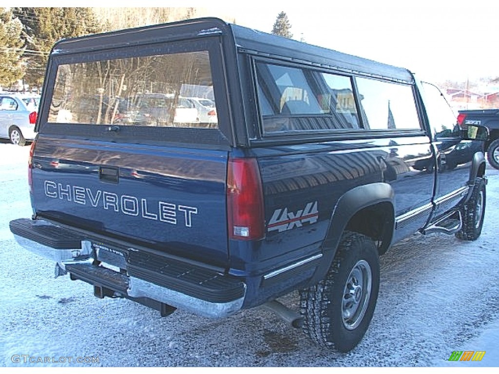 2000 Silverado 2500 LS Regular Cab 4x4 - Indigo Blue Metallic / Medium Gray photo #6