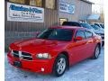 2010 Inferno Red Crystal Pearl Dodge Charger SXT  photo #1