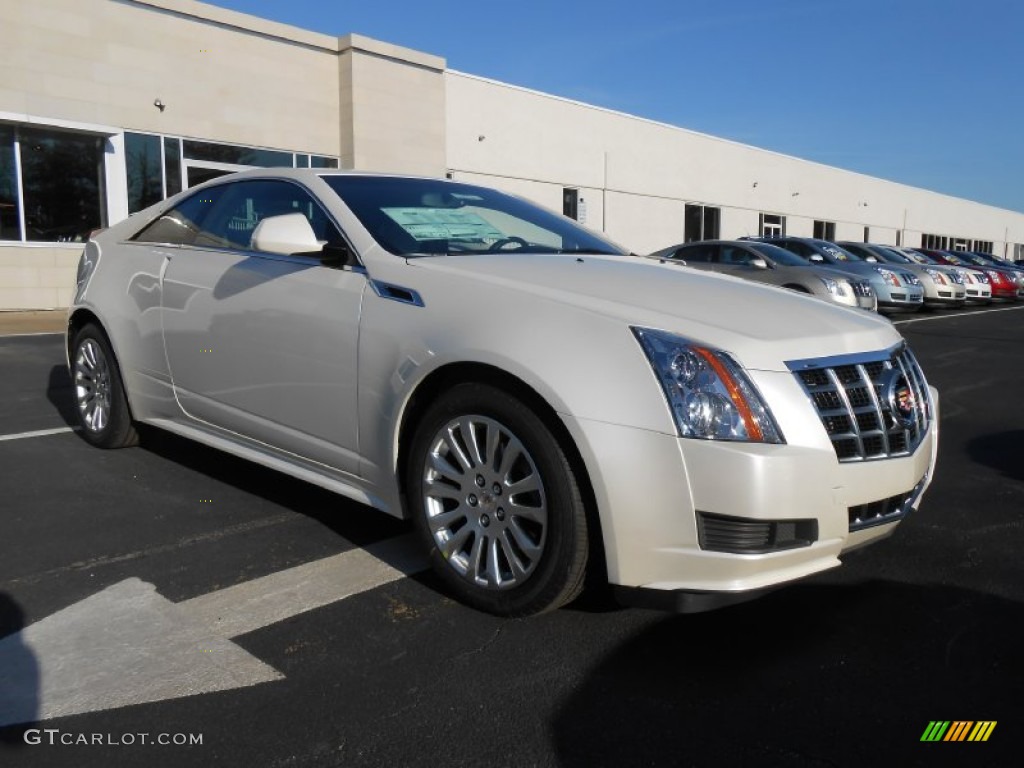 White Diamond Tricoat 2013 Cadillac CTS 4 AWD Coupe Exterior Photo #76781851