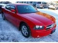 2010 Inferno Red Crystal Pearl Dodge Charger SXT  photo #8
