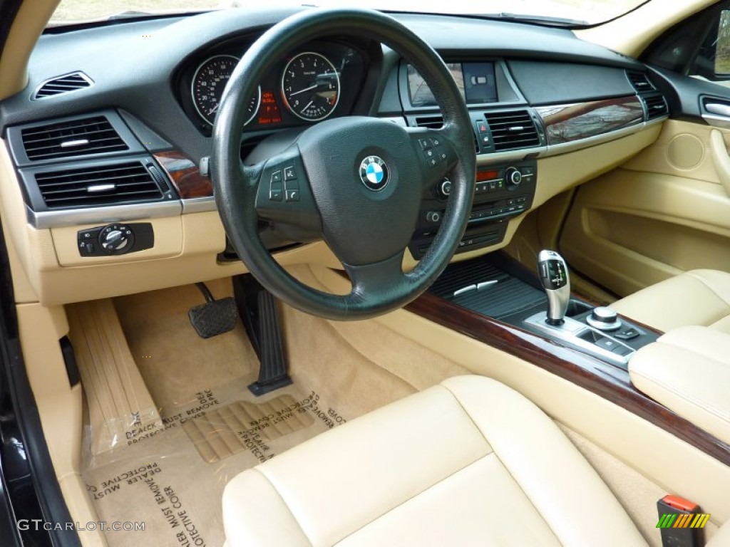 Sand Beige Interior 2007 BMW X5 4.8i Photo #76782817