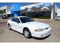 1995 Crystal White Ford Mustang V6 Coupe  photo #1