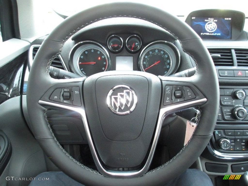 2013 Buick Encore Leather Titanium Steering Wheel Photo #76783571