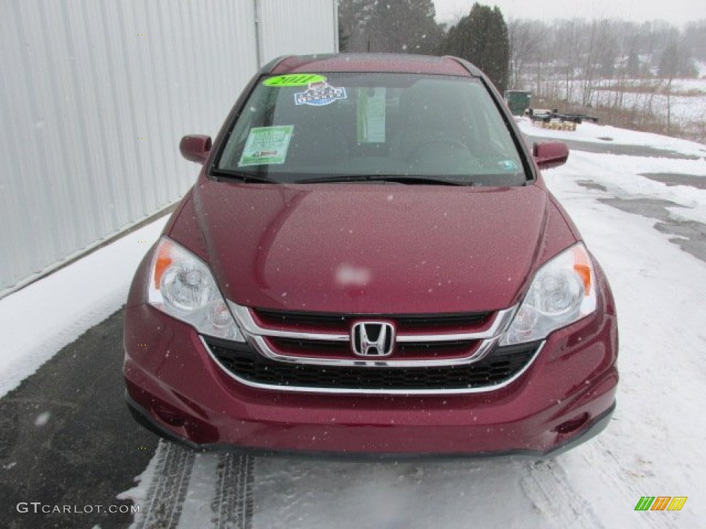 2011 CR-V EX-L 4WD - Tango Red Pearl / Gray photo #3