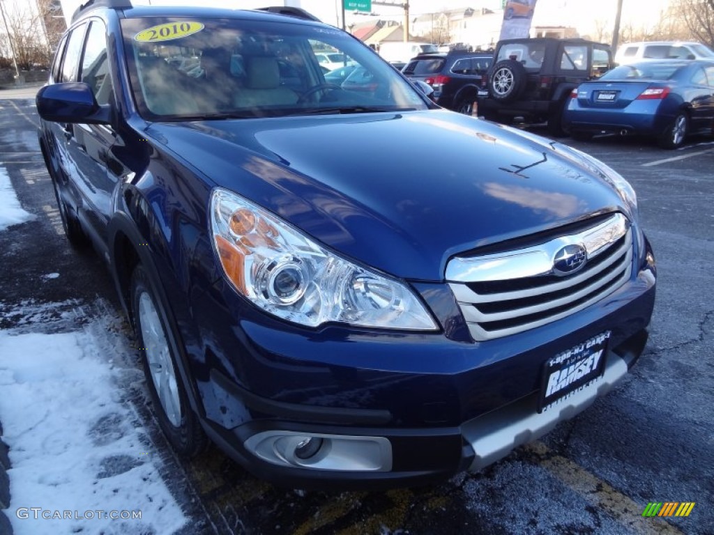 2010 Outback 2.5i Limited Wagon - Azurite Blue Pearl / Warm Ivory photo #11