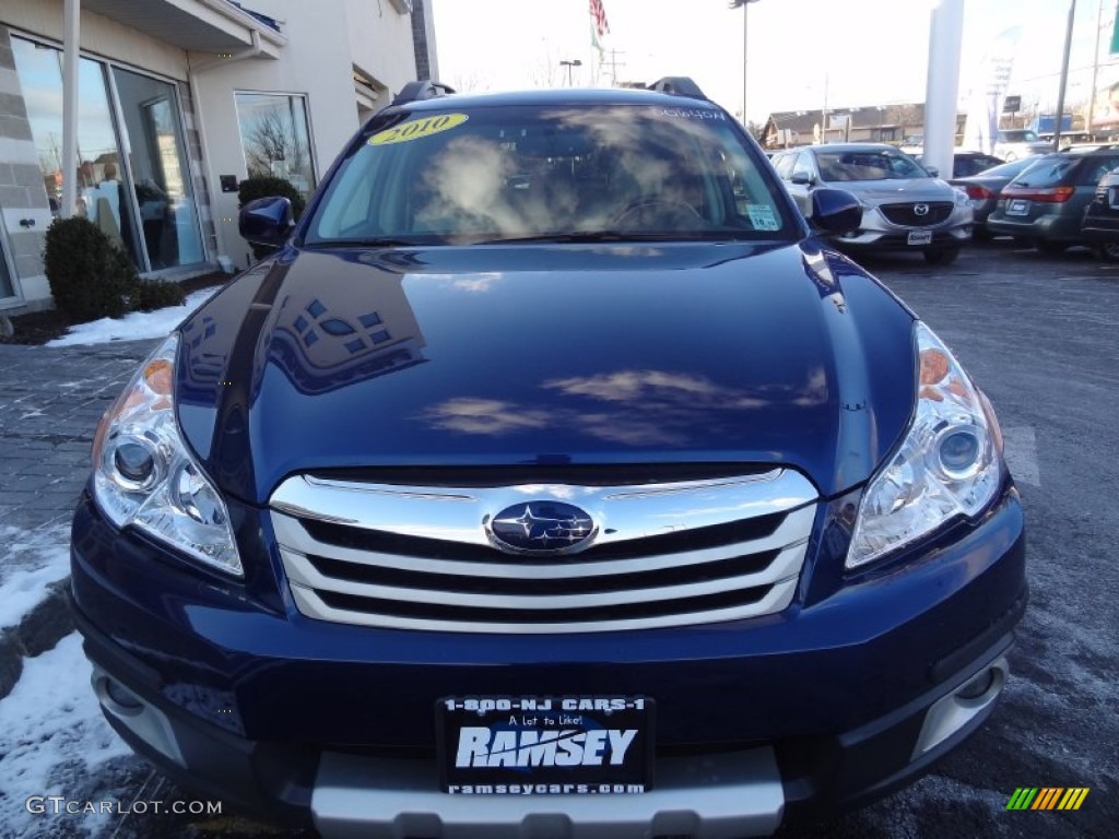 2010 Outback 2.5i Limited Wagon - Azurite Blue Pearl / Warm Ivory photo #12