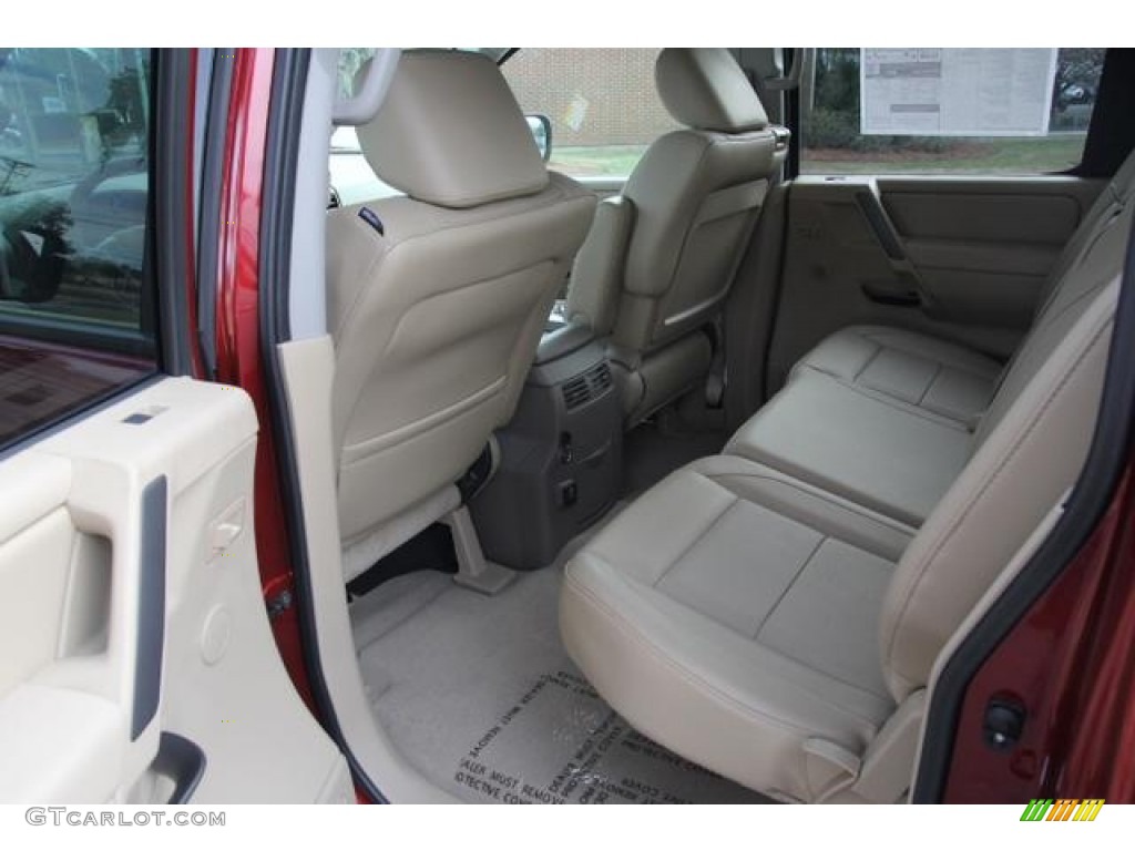 Almond Interior 2013 Nissan Titan SL Crew Cab 4x4 Photo #76786712