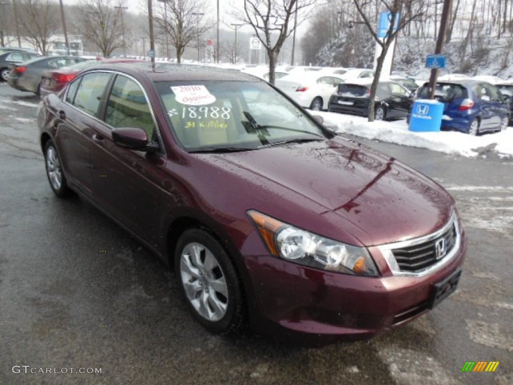 Basque Red Pearl 2010 Honda Accord EX Sedan Exterior Photo #76787429