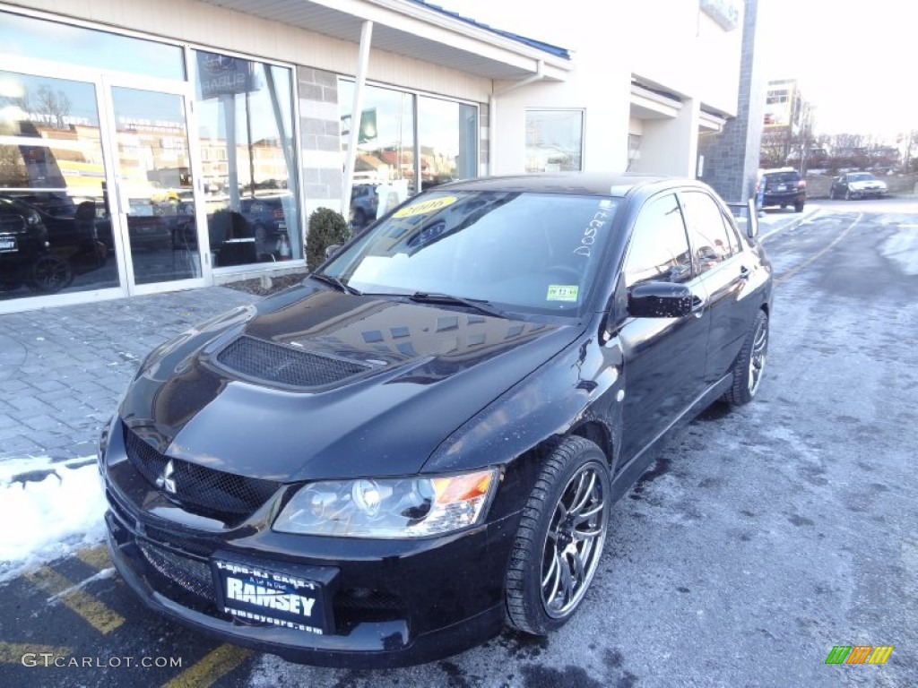 2006 Lancer Evolution IX - Tarmac Black / Black Alcantara photo #1