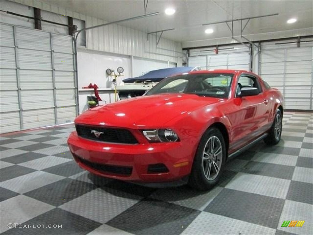 2012 Mustang V6 Premium Coupe - Race Red / Charcoal Black photo #3