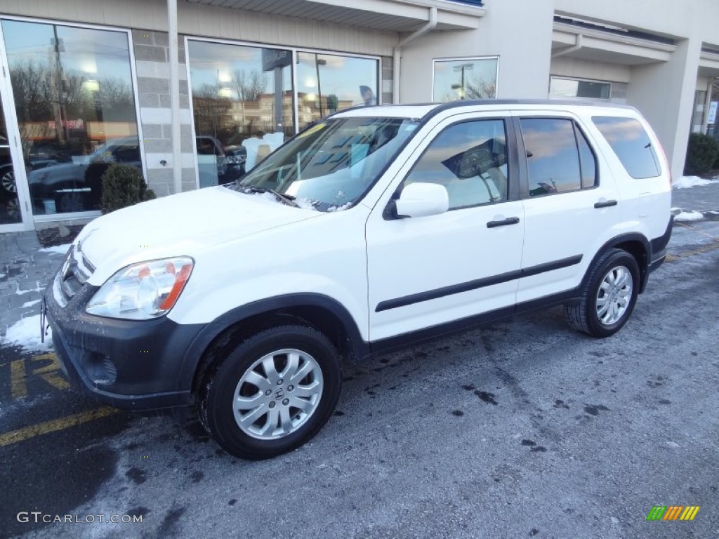 2006 CR-V EX 4WD - Taffeta White / Ivory photo #2