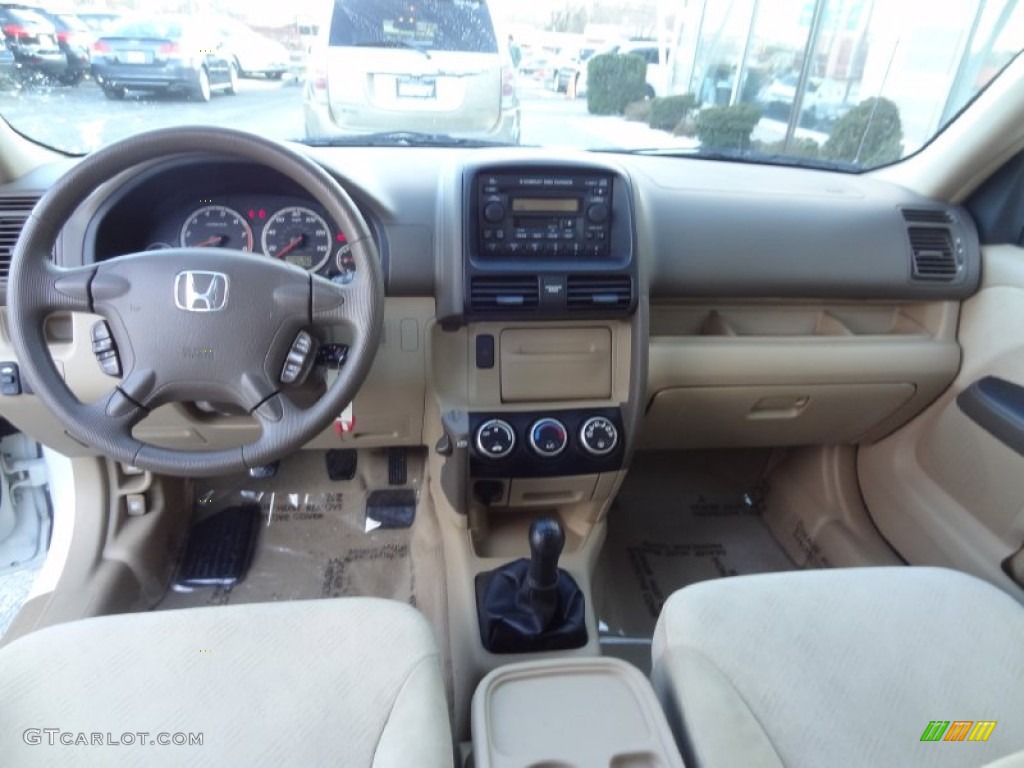 2006 Honda CR-V EX 4WD Ivory Dashboard Photo #76790474