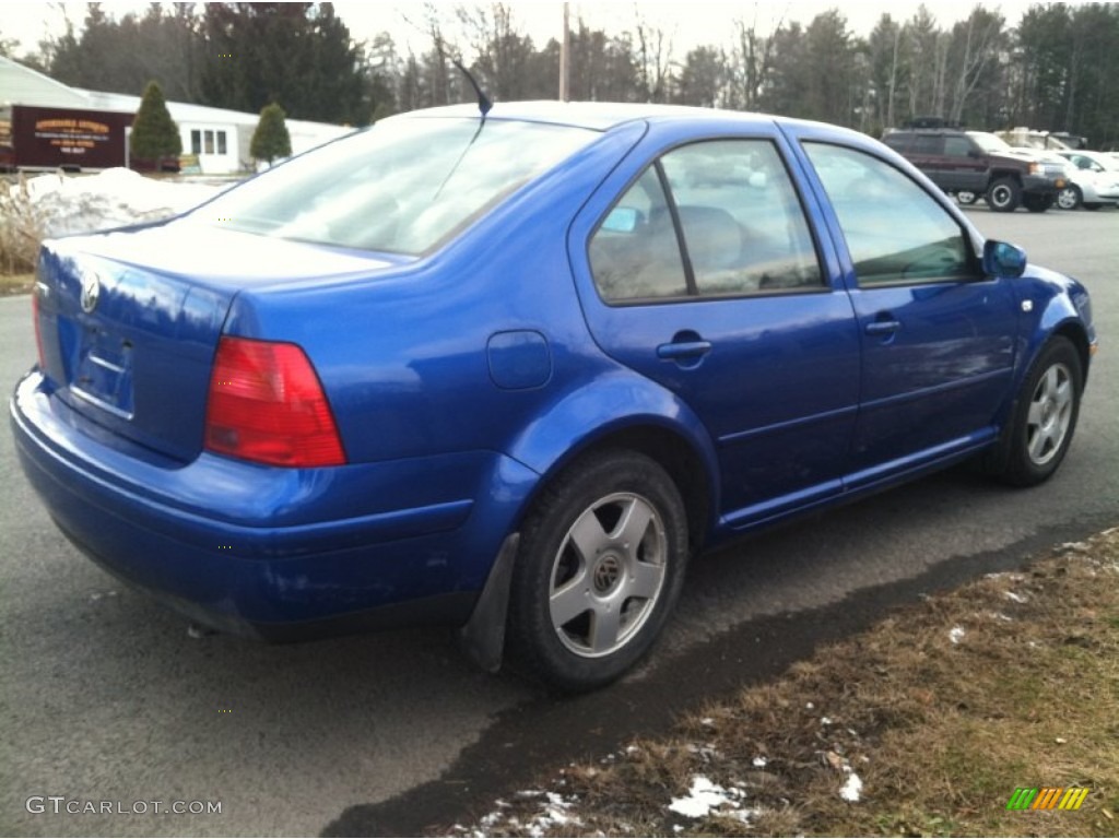2001 Jetta GLS Sedan - Blue Lagoon Metallic / Beige photo #5