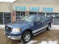 2005 Medium Wedgewood Blue Metallic Ford F150 XLT SuperCrew 4x4  photo #1