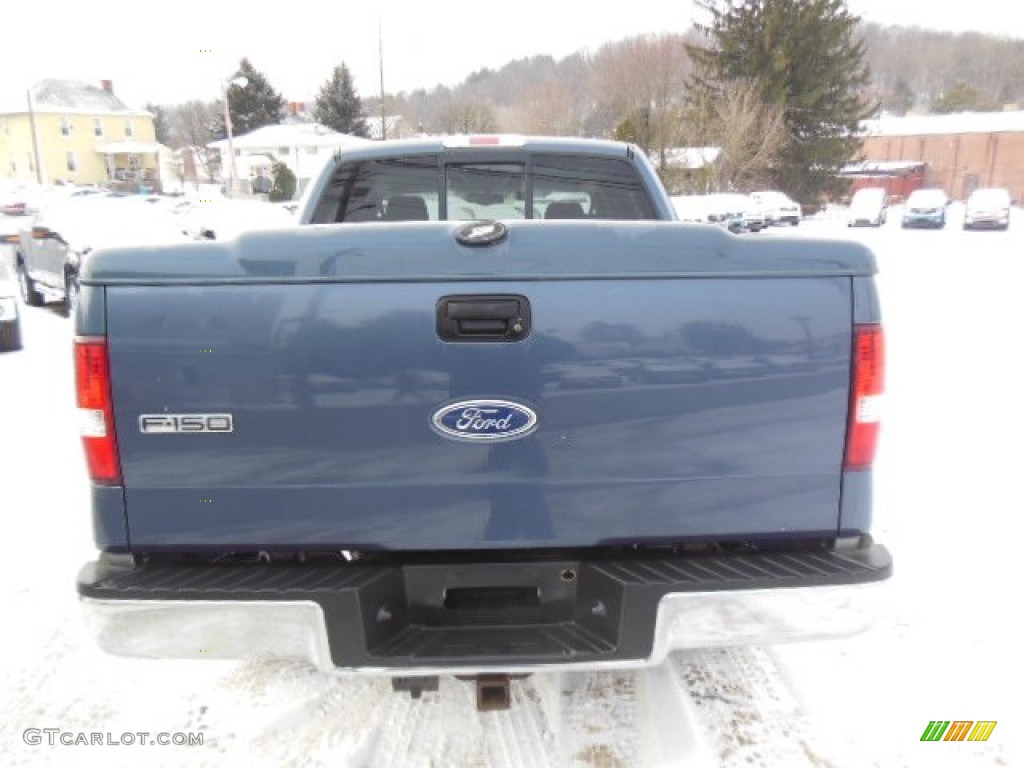 2005 F150 XLT SuperCrew 4x4 - Medium Wedgewood Blue Metallic / Medium Flint/Dark Flint Grey photo #5