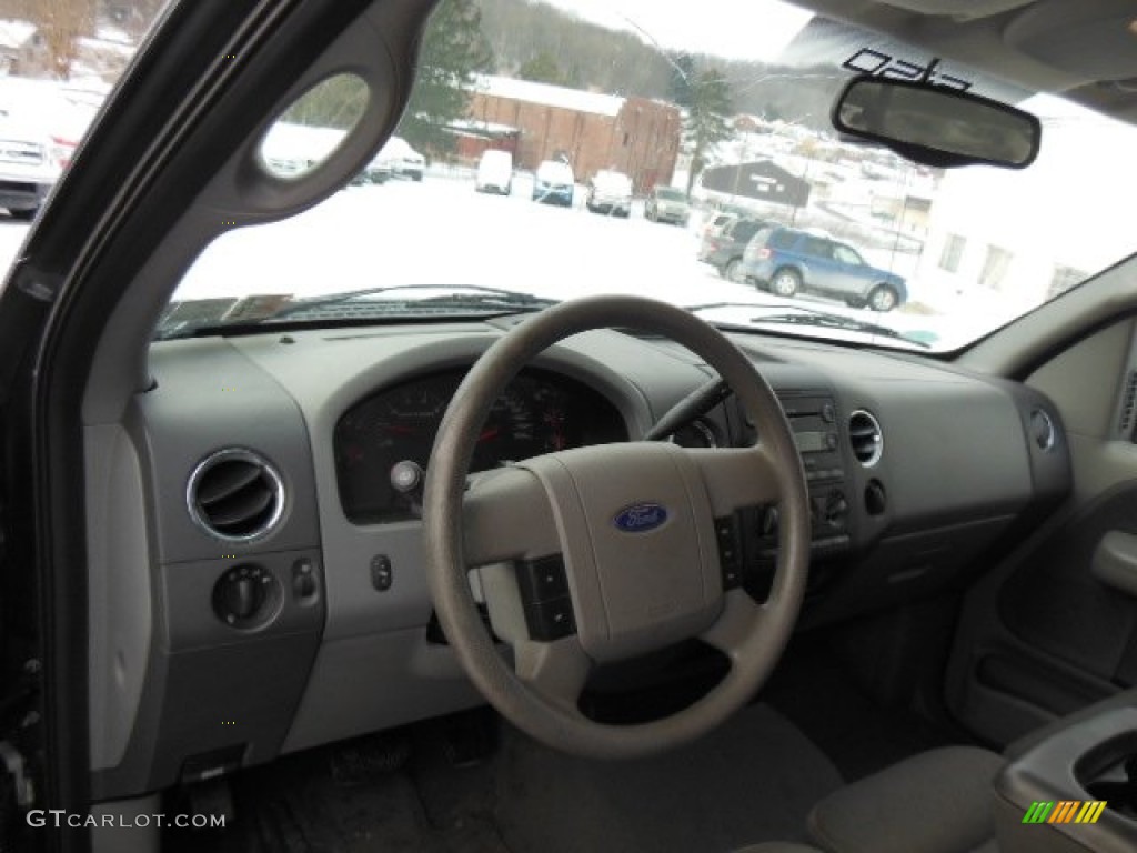 2005 F150 XLT SuperCrew 4x4 - Medium Wedgewood Blue Metallic / Medium Flint/Dark Flint Grey photo #8