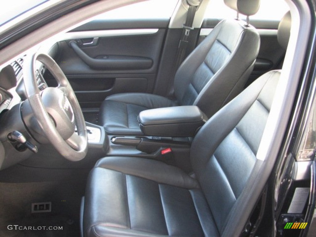 Ebony Interior 2006 Audi A4 2.0T quattro Sedan Photo #76793051