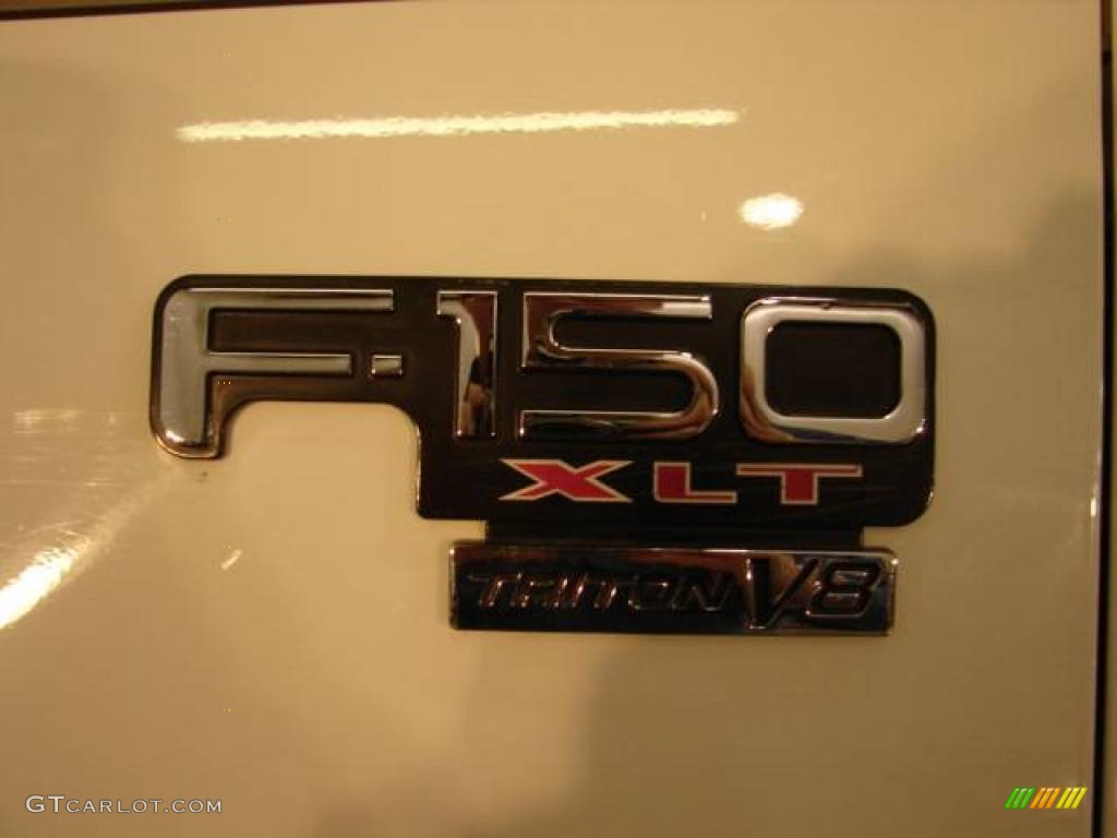 2002 F150 Lariat SuperCab 4x4 - Oxford White / Medium Parchment photo #8