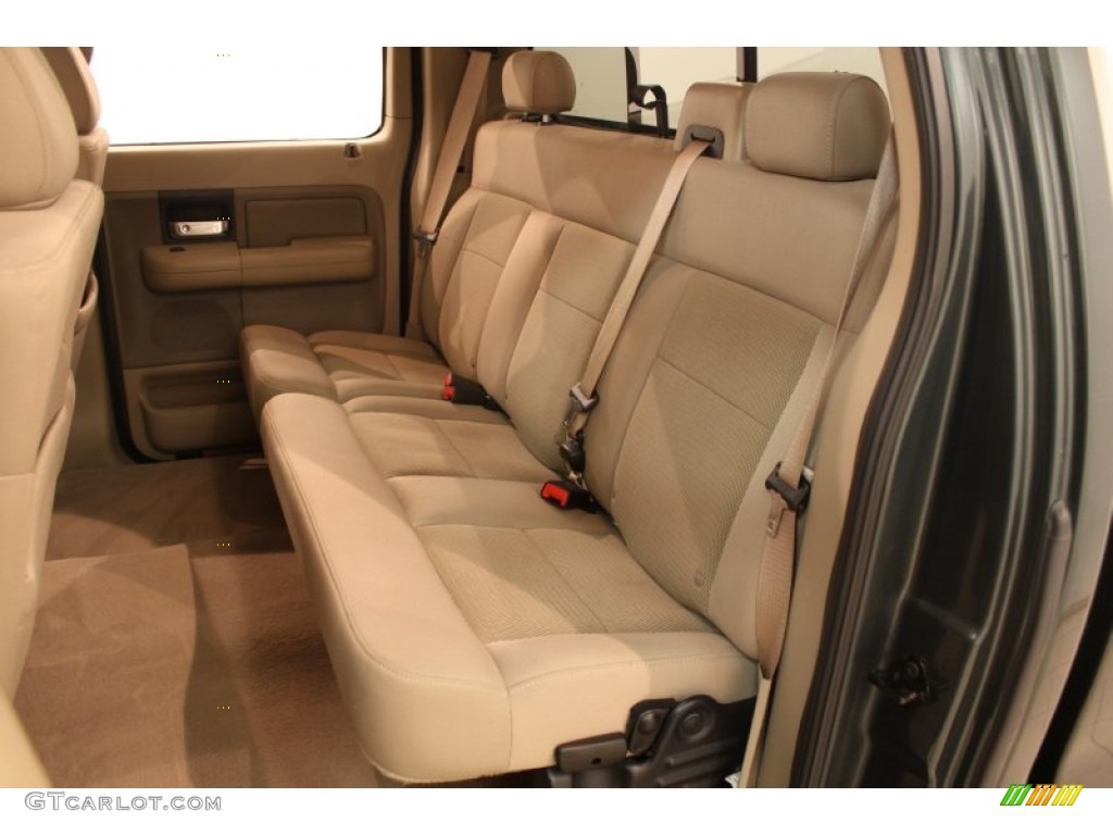 2004 F150 XLT SuperCrew 4x4 - Aspen Green Metallic / Tan photo #12