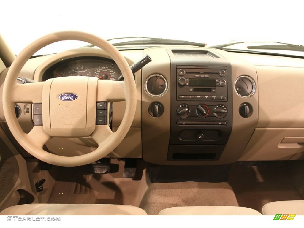 2004 F150 XLT SuperCrew 4x4 - Aspen Green Metallic / Tan photo #13