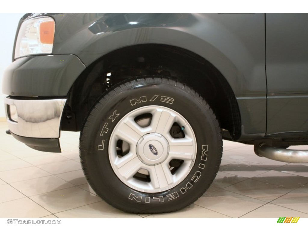 2004 F150 XLT SuperCrew 4x4 - Aspen Green Metallic / Tan photo #15