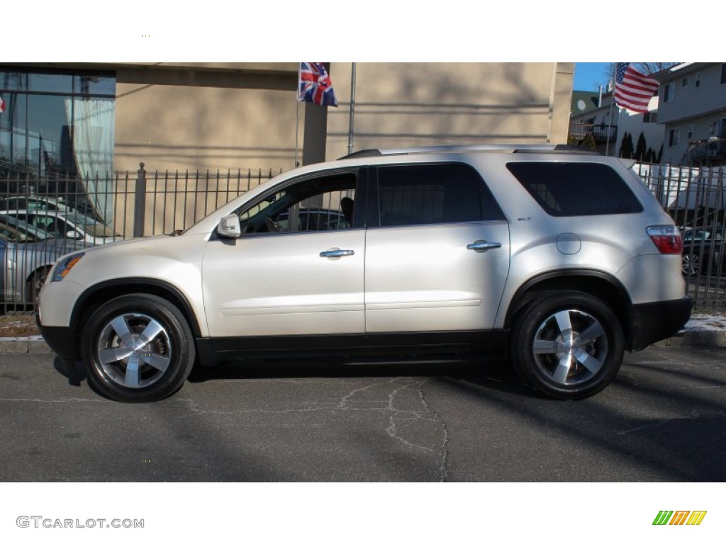 2010 Acadia SLT AWD - White Diamond Tricoat / Ebony photo #3