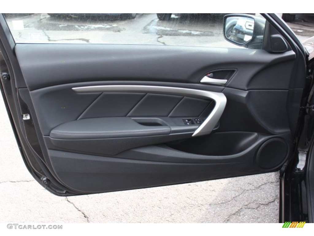 2011 Honda Accord EX-L Coupe Black Door Panel Photo #76795263
