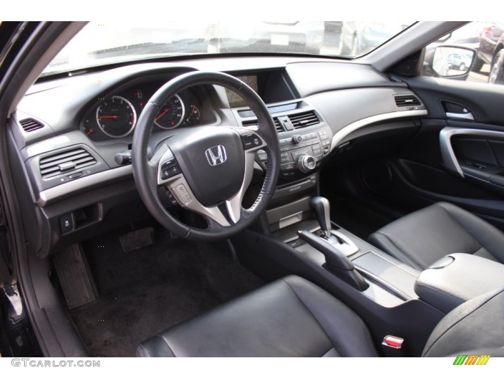 Black Interior 2011 Honda Accord EX-L Coupe Photo #76795281