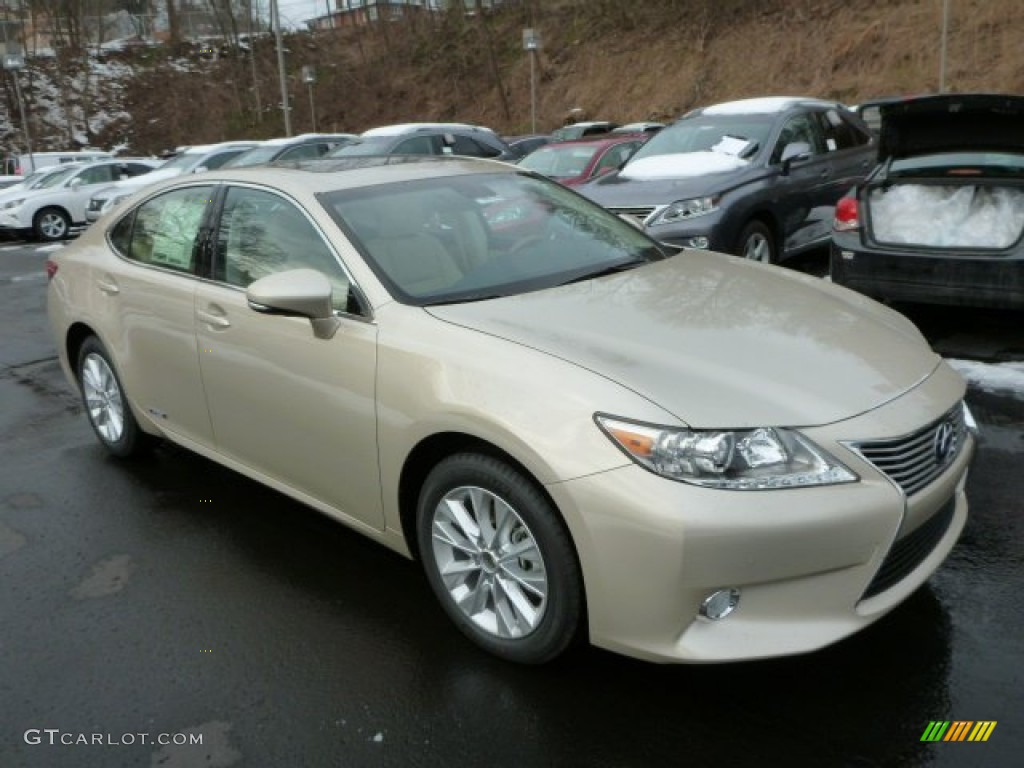 Satin Cashmere Metallic 2013 Lexus ES 300h Hybrid Exterior Photo #76795412
