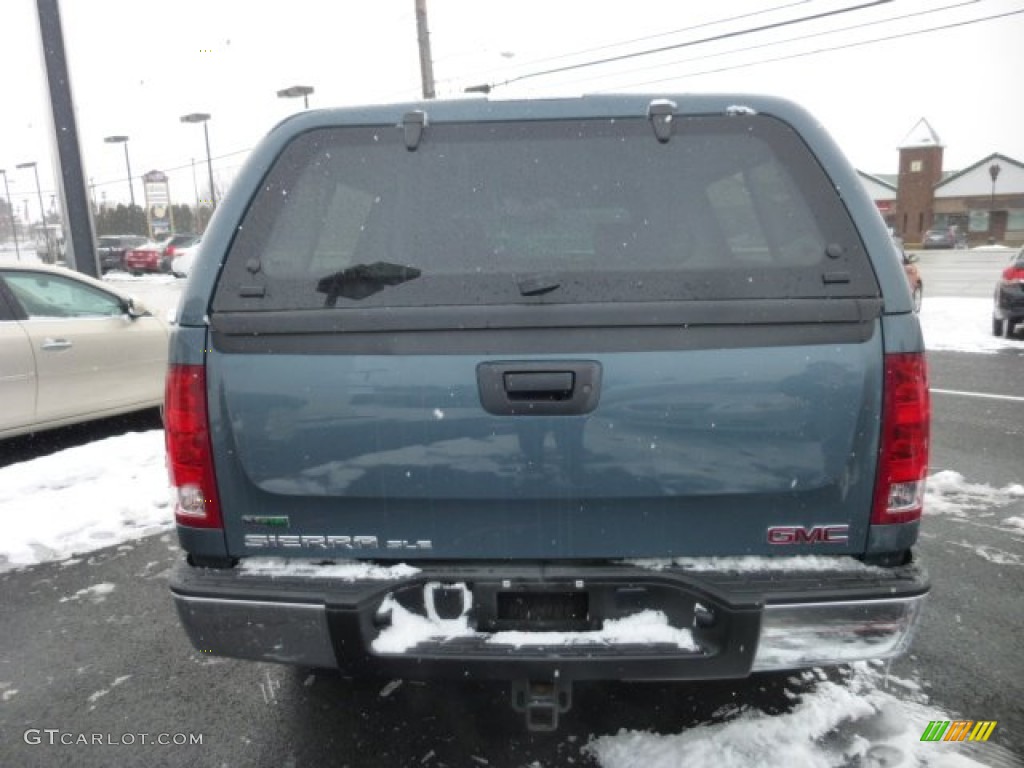 2010 Sierra 1500 SLE Crew Cab 4x4 - Stealth Gray Metallic / Ebony photo #6