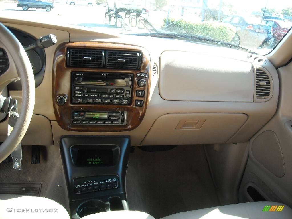 2001 Explorer Limited V8 - Deep Wedgewood Blue Metallic / Medium Prairie Tan photo #24