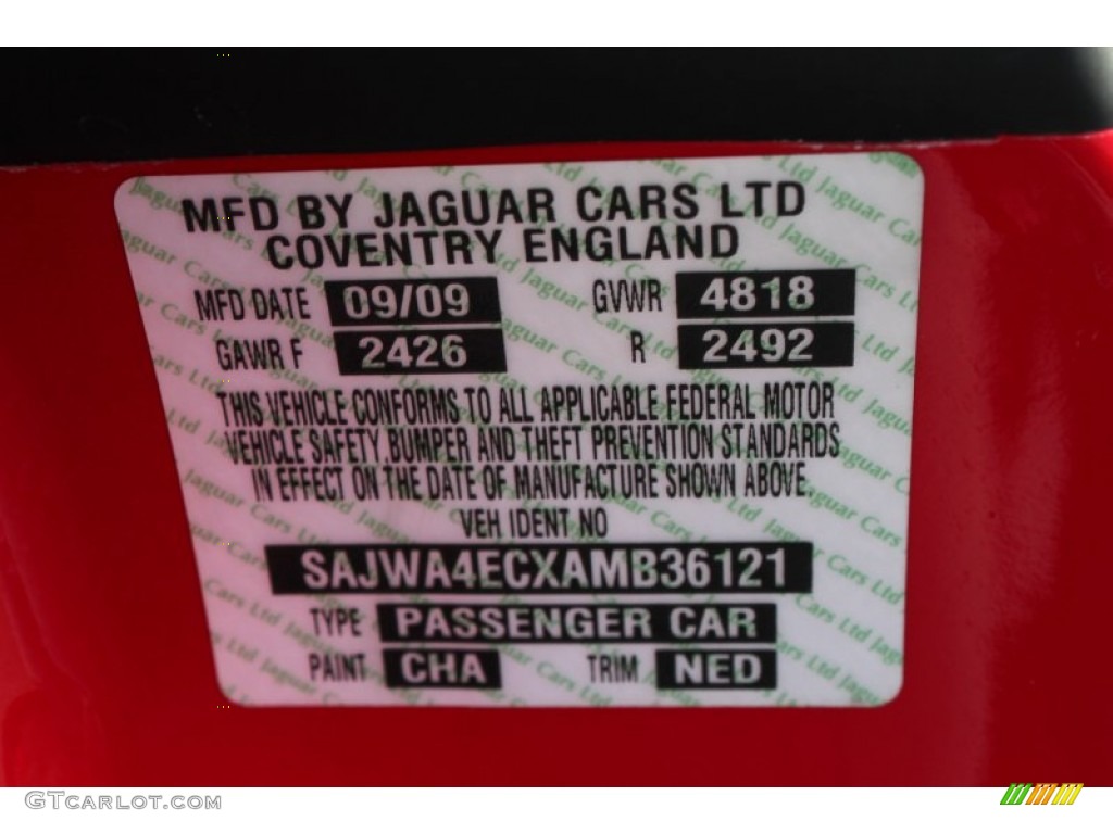 CHA 2010 Jaguar XK XKR Convertible Parts