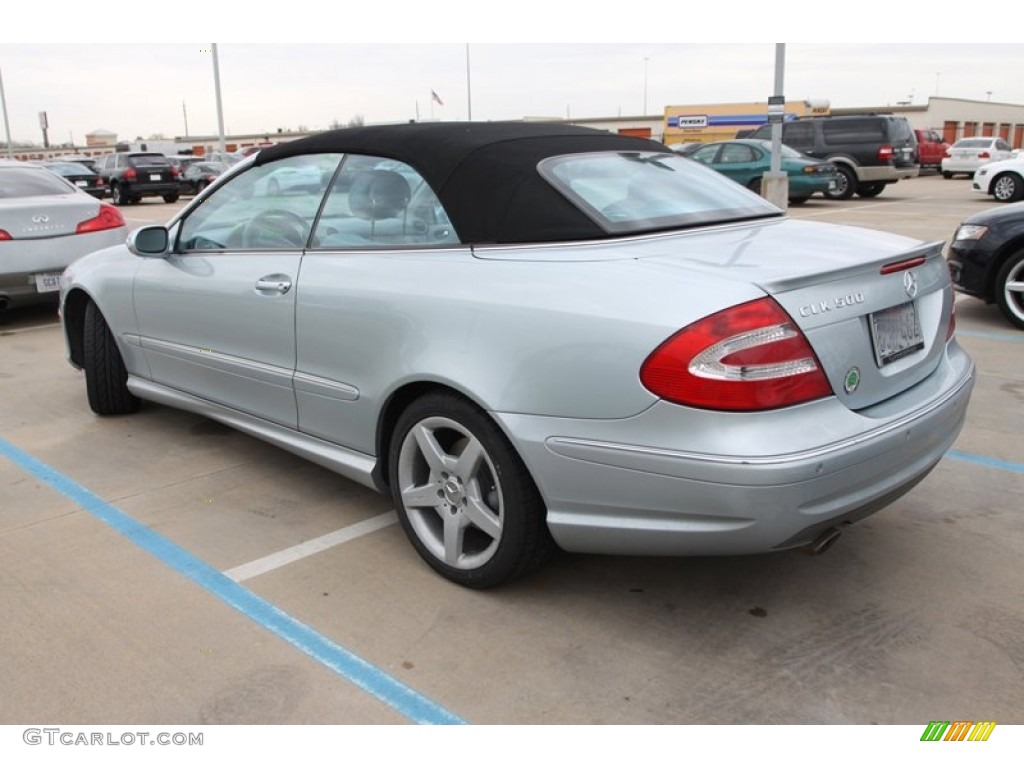 Diamond Silver Metallic 2005 Mercedes-Benz CLK 500 Cabriolet Exterior Photo #76797449