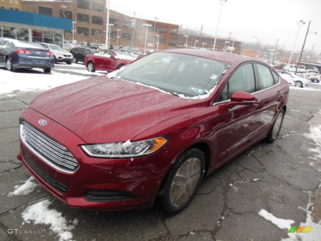 2013 Fusion SE 1.6 EcoBoost - Ruby Red Metallic / Charcoal Black photo #4