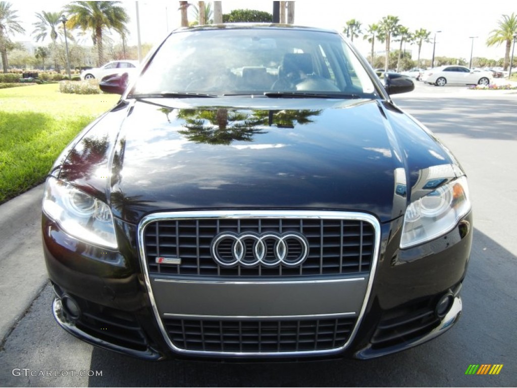 2007 A4 3.2 quattro Sedan - Brilliant Black / Ebony photo #3