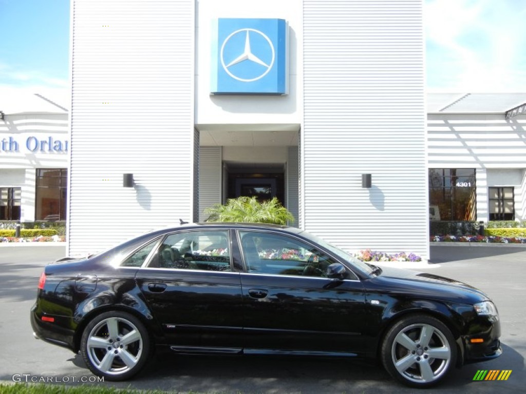 2007 A4 3.2 quattro Sedan - Brilliant Black / Ebony photo #5